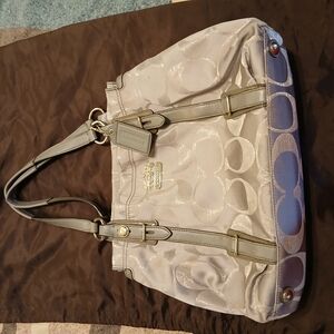 Coach Cream Tote Bag